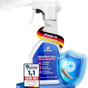 Silberfisch Spray 500ml - Effektiver Langzeitschutz gegen Silberfische & Papierfische Zuhause