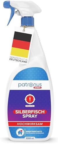 Patronus Silberfisch-Spray 500 ml – Sofortwirkung gegen Silberfische & Papierfische, effektive Lösung mit Zitrusduft für