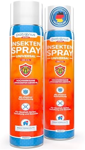 Patronus Insektenspray Universal 750 ml - Hochwirksam gegen Insekten in der Wohnung mit Zitrusduft