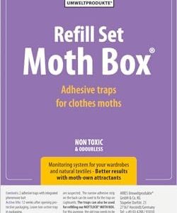 ARIES 2er Nachfüllset für Mottlock Motten Box – Effektive Mottenfalle für nachhaltigen Schutz im Kleiderschrank – Ungift