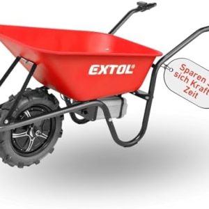 Elektrische Schubkarre von XYZ I 80L Mulde I 150kg Traglast I Perfekt für Gartenarbeiten