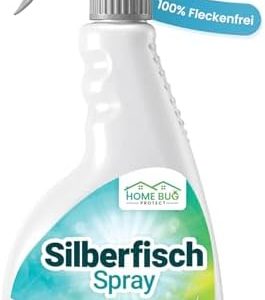 Silberfisch Spray 500ml - Effektive Bekämpfung von Silberfischen & Papierfischen - Schnelle Lösung für ein silberfischfr