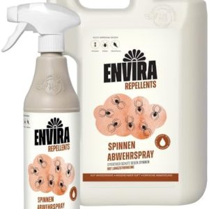 Envira Spinnen Abwehrspray 500 ml + 2 Liter - Langzeitwirksames Spray gegen Spinnen in der Wohnung für effektive Abwehr