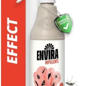 Envira Effect Insekten Abwehrspray 500 ml - Extra starke Langzeitformel gegen Trauermücken, Silberfische und Motten für