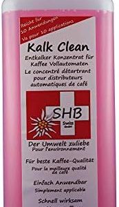 SHB Swiss Kalk Clean Spezial 1000 ml Entkalker Konzentrat für Kaffeemaschinen & Wasserkocher mit Farbindikator