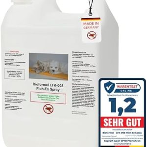 Biodelta Flohspray 5L für Hunde & Katzen - Hochwirksames Umgebungsspray gegen Flöhe in Wohnung & Möbeln