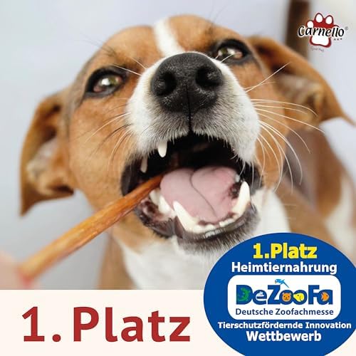 Carnello Welpenspaghetti – Getreidefreier Hundesnack für kleine Hunde, ideal für unterwegs (3 x 30g)