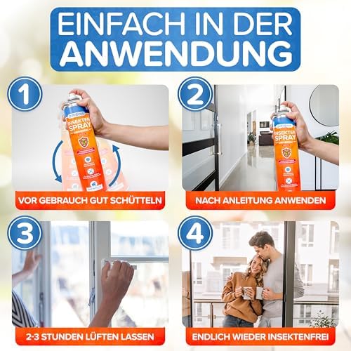 Patronus Insektenspray Universal 750 ml - Hochwirksam gegen Insekten in der Wohnung mit Zitrusduft